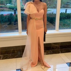 Peach Bow Gown